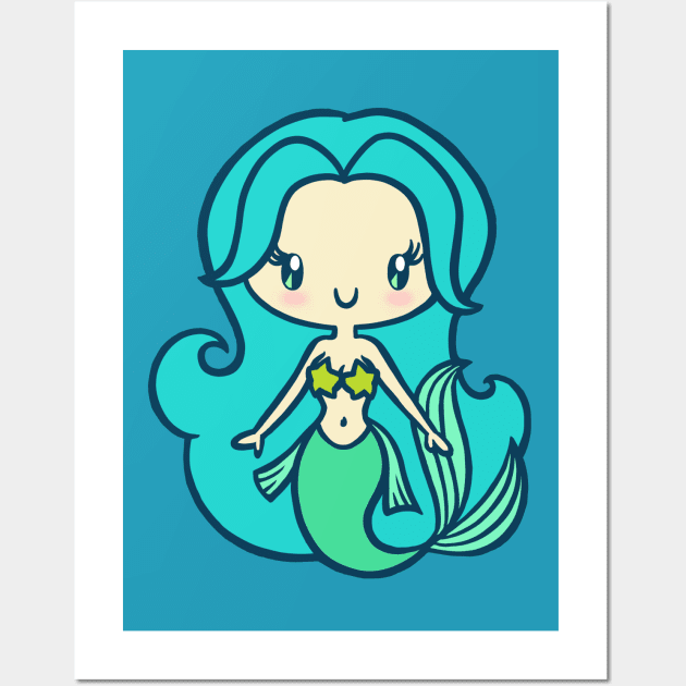 A Mermaid Without Her Pants Wall Art by Ellador